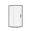 Radia Round 36 x 36 x 71 1/2 in. 6 mm Sliding Shower Door for Corner Installation with Clear glass in Matte Black