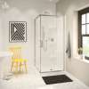 Radia Square 36 x 36 x 71 1/2 in. 6mm Sliding Shower Door for Corner Installation with Clear glass in Chrome