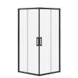 Radia Square 36 x 36 x 71 1/2 in. 6 mm Sliding Shower Door for Corner Installation with Clear glass in Matte Black