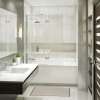 Edge Duo 42 x 58 in. 8 mm Pivot Tub Screen for Alcove Installation with Clear glass in Chrome
