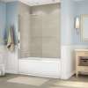 Axial Square 34 x 58 in. 8 mm Tub Screen for Alcove Installation with Clear glass in Chrome