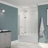 Edge Access 42 x 56 in. 6 mm Pivot Tub Screen for Alcove Installation with Clear glass in Chrome