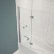 Edge Access 42 x 56 in. 6 mm Pivot Tub Screen for Alcove Installation with Clear glass in Chrome