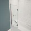 Edge Access 42 x 56 in. 6 mm Pivot Tub Screen for Alcove Installation with Clear glass in Chrome