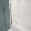 Edge Access 42 x 56 in. 6 mm Pivot Tub Screen for Alcove Installation with Clear glass in Chrome