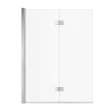Edge Access 42 x 56 in. 6 mm Pivot Tub Screen for Alcove Installation with Clear glass in Chrome