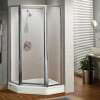 Silhouette Plus Neo-angle 38 x 38-40 x 40 x 70 in Pivot Shower Door for Corner Installation with Clear glass in Chrome