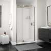 ModulR 48 x 78 in. 8 mm Pivot Shower Door for Alcove Installation with Clear glass in Brushed Nickel
