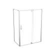 ModulR 48 x 36 x 78 in. 8mm Pivot Shower Door for Corner Installation with Clear glass in Chrome