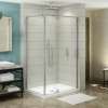 ModulR 48 x 32 x 78 in. 8mm Pivot Shower Door for Corner Installation with Clear glass in Chrome