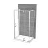 ModulR 48 x 34 x 78 in. 8mm Pivot Shower Door for Wall-mount Installation with Clear glass in Chrome