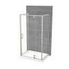 ModulR 48 x 34 x 78 in. 8mm Pivot Shower Door for Wall-mount Installation with Clear glass in Brushed Nickel