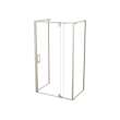 ModulR 48 x 34 x 78 in. 8mm Pivot Shower Door for Wall-mount Installation with Clear glass in Brushed Nickel