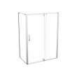 ModulR 60 x 36 x 78 in. 8mm Pivot Shower Door for Corner Installation with Clear glass in Chrome