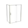 ModulR 60 x 36 x 78 in. 8mm Pivot Shower Door for Corner Installation with Clear glass in Brushed Nickel