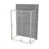 ModulR 60 x 32 x 78 in. 8mm Pivot Shower Door for Wall-mount Installation with Clear glass in Brushed Nickel