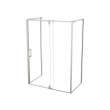 ModulR 60 x 32 x 78 in. 8mm Pivot Shower Door for Wall-mount Installation with Clear glass in Brushed Nickel