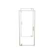 ModulR 2 32 x 78 in. 8mm Pivot Shower Door for Tunnel Installation with Clear glass in Brushed Nickel
