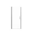 Manhattan 29-31 x 68 in. 6 mm Pivot Shower Door for Alcove Installation with Clear glass & Square Handle in Chrome