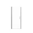 Manhattan 31-33 x 68 in. 6 mm Pivot Shower Door for Alcove Installation with Clear glass & Round Handle in Chrome