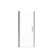 Manhattan 31-33 x 68 in. 6 mm Pivot Shower Door for Alcove Installation with Clear glass & Square Handle in Brushed Nickel