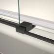 Vela 44 1/2-47 x 78 3/4 in. 8mm Sliding Shower Door with Towel Bar for Alcove Installation with Clear glass in Matte Black and Brushed Gold