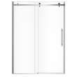 Vela 56 1/2-59 x 78 3/4 in. 8mm Sliding Shower Door for Alcove Installation with Clear glass in Chrome and Matte Black