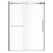 Vela 56 1/2-59 x 78 3/4 in. 8mm Sliding Shower Door with Towel Bar for Alcove Installation with Clear glass in Chrome