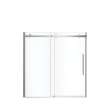 Vela 56 1/2-59 x 59 in. 8 mm Sliding Tub Door for Alcove Installation with Clear glass in Chrome and Matte White