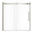 Vela 56 1/2-59 x 59 in. 8 mm Sliding Tub Door for Alcove Installation with Clear glass in Brushed Nickel