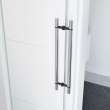 Vela 56 1/2-59 x 59 in. 8 mm Sliding Tub Door for Alcove Installation with Clear glass in Chrome and Matte Black