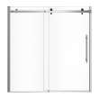 Vela 56 1/2-59 x 59 in. 8 mm Sliding Tub Door for Alcove Installation with Clear glass in Chrome and Matte Black