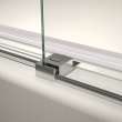 Vela 56 1/2-59 x 59 in. 8 mm Sliding Tub Door with Towel Bar for Alcove Installation with Clear glass in Chrome and Matte Black