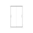 Incognito 74 39-42 x 74 in. 8mm Bypass Shower Door for Alcove Installation with Clear glass in Chrome