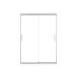 Incognito 74 51-54 x 74 in. 8mm Bypass Shower Door for Alcove Installation with Clear glass in Chrome