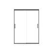 Incognito 74 51-54 x 74 in. 8mm Bypass Shower Door for Alcove Installation with Clear glass in Matte Black