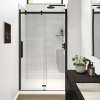 Halo Pro GS 44 1/2-47 x 78 3/4 in. 8mm Sliding Shower Door for Alcove Installation with GlassShield(R) glass in Matte Black