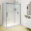 Halo Pro GS 56 1/2-59 x 78 3/4 in. 8mm Sliding Shower Door for Alcove Installation with GlassShield(R) glass in Chrome