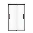 Inverto 43-47 x 70 1/2-74 in. 8mm Bypass Shower Door for Alcove Installation with Clear glass in Dark Bronze