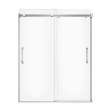 Inverto 56-59 x 70 1/2-74 in. 8mm Bypass Shower Door for Alcove Installation with Clear glass in Chrome
