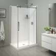 Halo Pro 44 1/2-47 x 78 3/4 in. 8mm Sliding Shower Door for Alcove Installation with Clear glass in Chrome