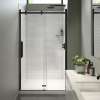 Halo Pro 44 1/2-47 x 78 3/4 in. 8mm Sliding Shower Door for Alcove Installation with Clear glass in Matte Black