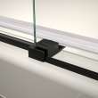 Halo Pro 56 1/2-59 x 78 3/4 in. 8mm Sliding Shower Door for Alcove Installation with Clear glass in Matte Black