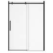 Halo Pro 56 1/2-59 x 78 3/4 in. 8mm Sliding Shower Door for Alcove Installation with Clear glass in Matte Black