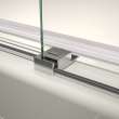 Halo Pro 44 1/2-47 x 78 3/4 in. 8 mm Sliding Shower Door with Towel Bar for Alcove Installation with Clear glass in Chrome