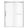 Halo Pro 56 1/2-59 x 78 3/4 in. 8 mm Sliding Shower Door with Towel Bar for Alcove Installation with Clear glass in Chrome
