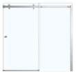 Luminescence 56 1/2-59 x 55 1/2-57 1/2 in. 6mm Sliding Tub Door for Alcove Installation with Clear glass in Brushed Nickel