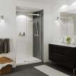 Halo 44 1/2-47 x 78 3/4 in. 8mm Sliding Shower Door for Alcove Installation with Clear glass in Chrome