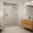 Halo 56 1/2-59 x 78 3/4 in. 8mm Sliding Shower Door for Alcove Installation with Clear glass in Chrome