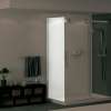 Halo Return Panel for 32 in. Base with Clear glass in Chrome